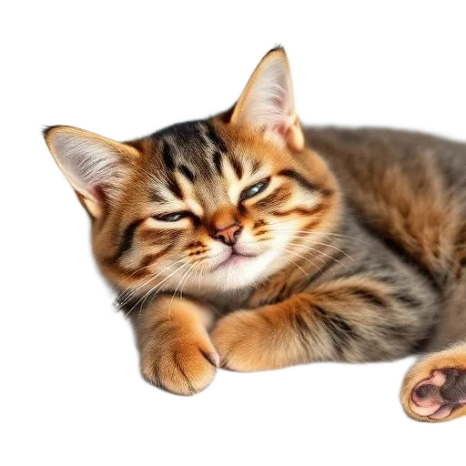 Gato descansando tranquilamente